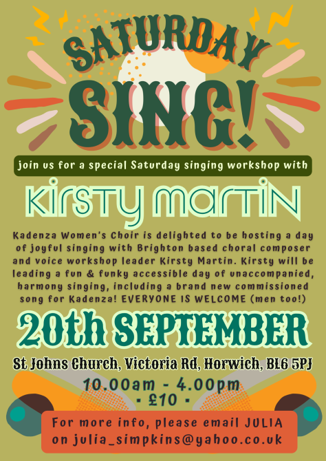 Saturday Singing with Kadenza
